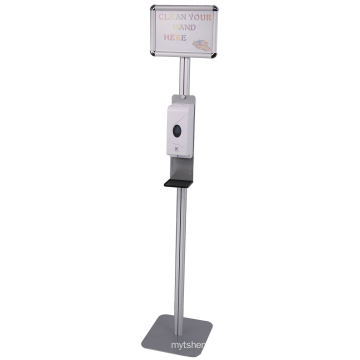 Soap Dispenser Hand Sanitizer Dispenser and Floor Stand Station Kit with A4 Poster Frame